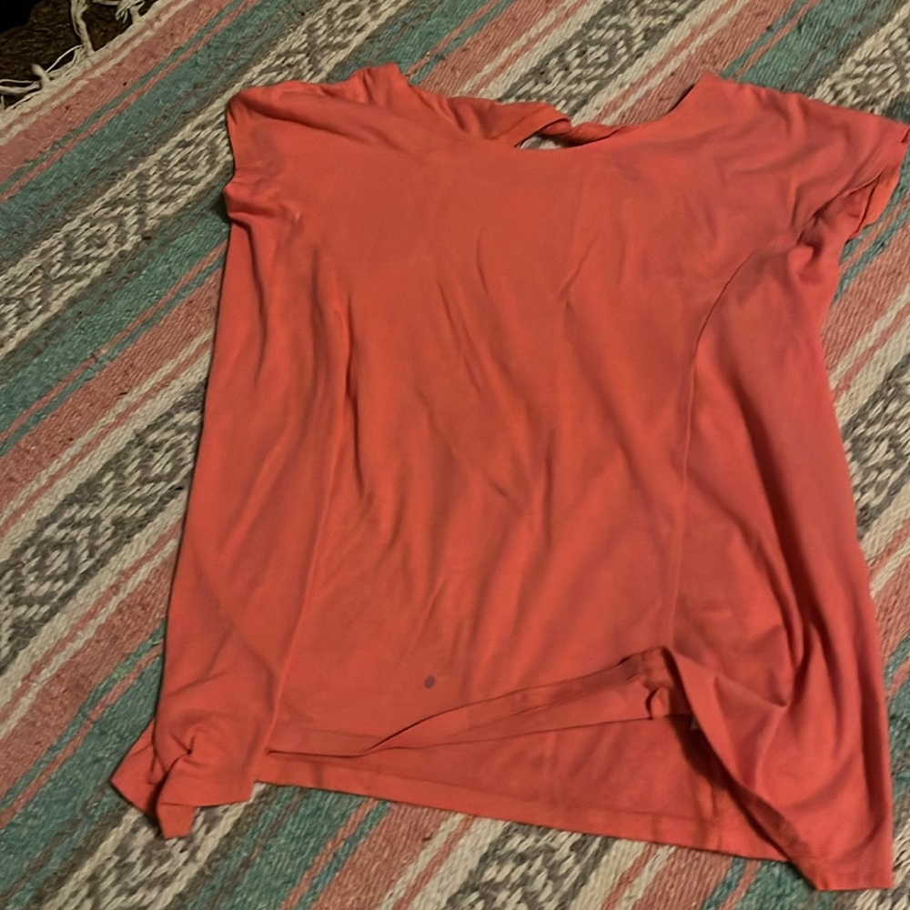 This is a pinky shirt from old navy and it is a size eight